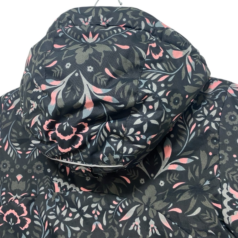 Columbia Grey Black Pink Floral Winter Ski Jacket - New - Toddler Girl XS - Picture 4 of 8